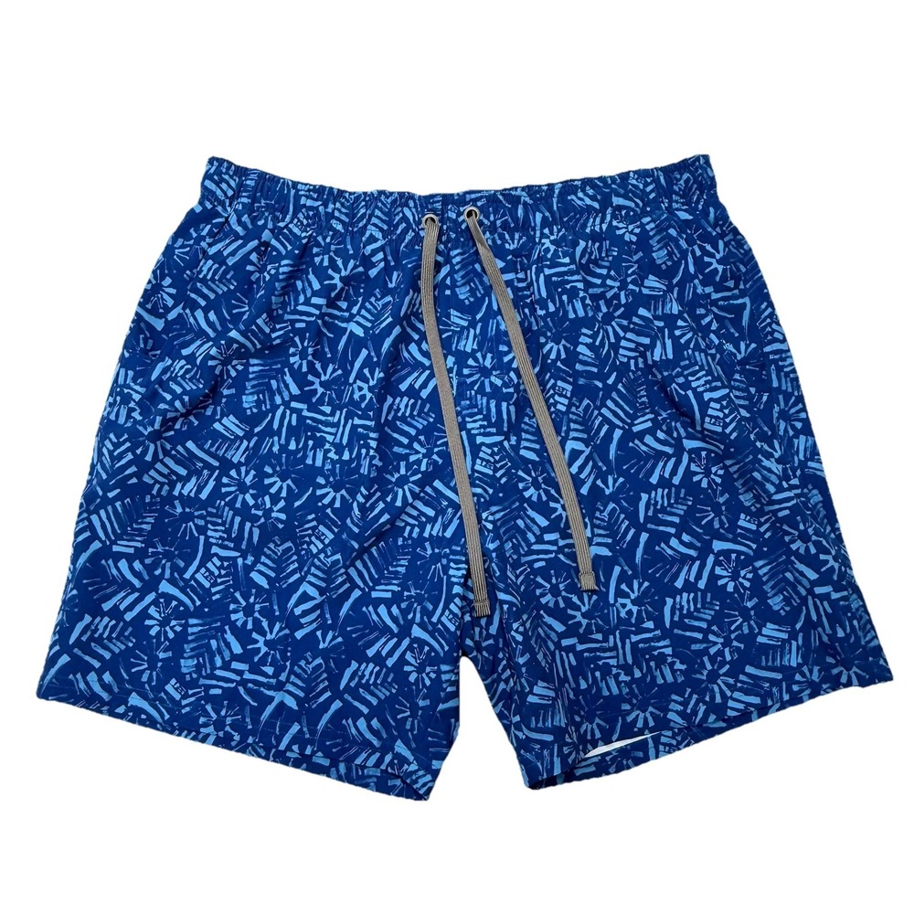 prAna Plunge Sz M/L? Men's Boardshort Trunks Shorts 6"L Rich Sapphire Cabo